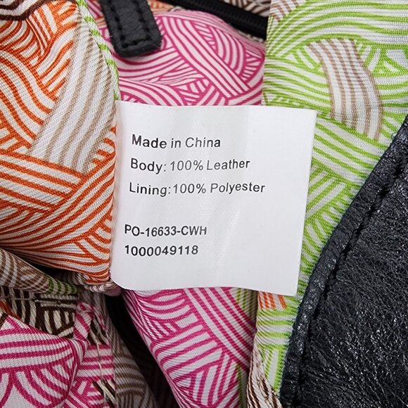 The Sak Black Leather Crossbody Adjustable Strap Rock Boho Grunge Costal Cowgirl - Picture 16 of 16